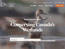 Tablet Screenshot of ducks.ca